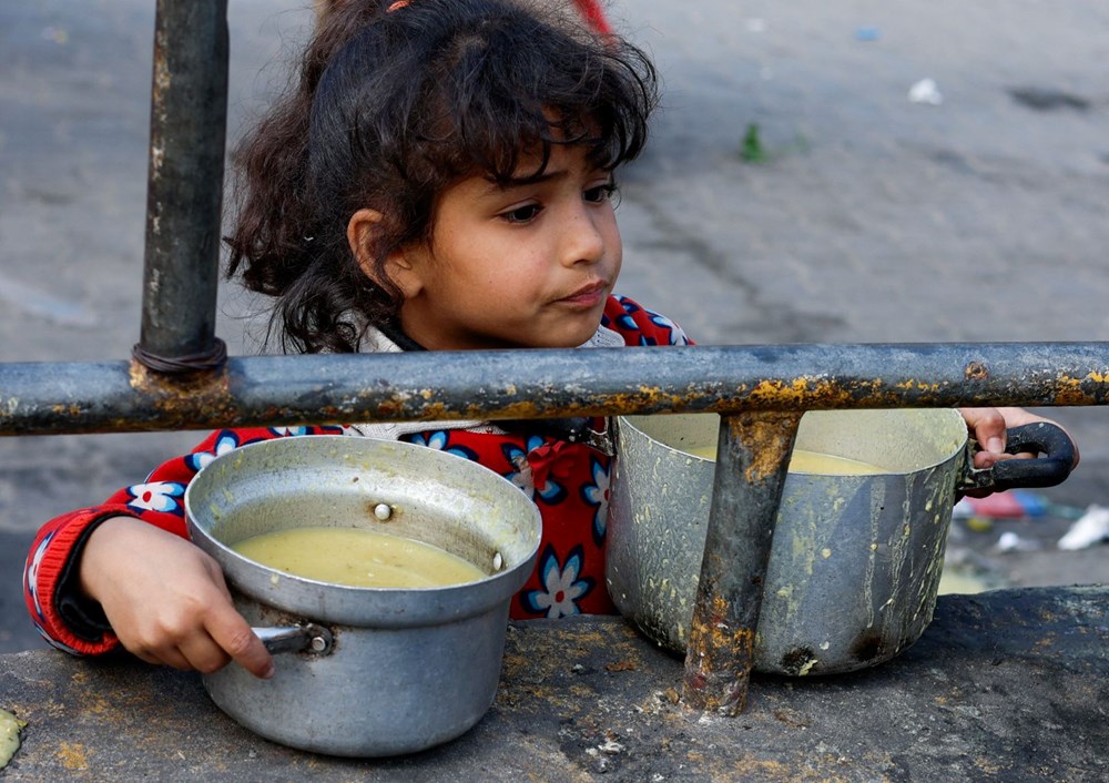 Gazze Şeridi'nde "Yemek istiyoruz" sloganları - 12