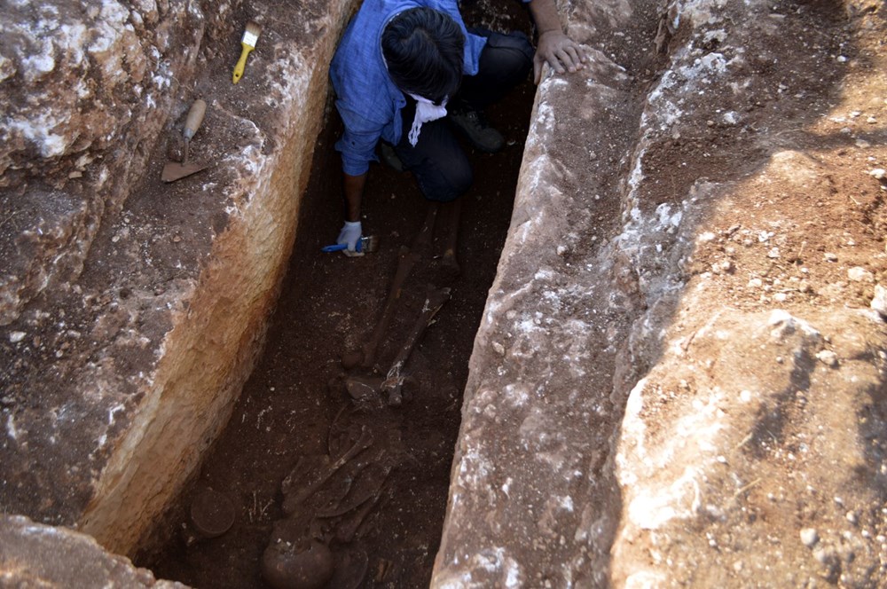 Perre Antik Kenti'nde 1500 yıllık insan iskeleti bulundu - 8