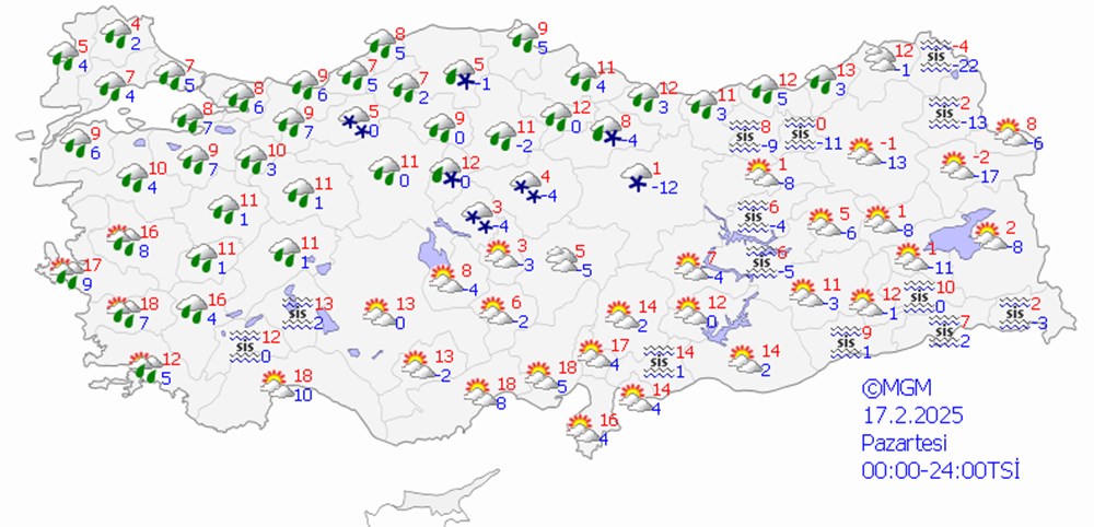 İstanbul'da hava ısınıyor: 16 il için kar uyarısı (Bugün hava nasıl olacak?) - 18