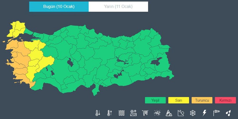 Ege ve Marmara için fırtına uyarısı (Bugün hava durumu nasıl olacak) - 8