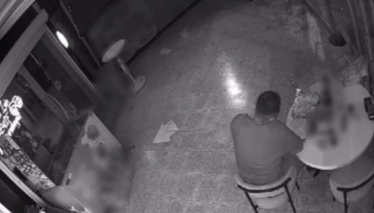 Camı kırıp girdiği markette 