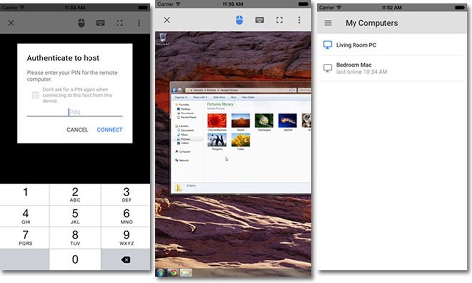 Google Chrome Remote Destop'un iOS versiyonunu yayınladı - 1