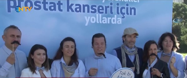 ''Tak bir kravat, prostat kanserine dikkat''... (Ünlü oyuncular da etkinliğe destek verdi)