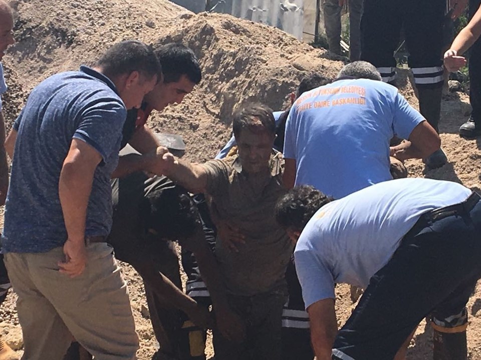 Mersin'de toprak kayması: 1 yaralı - 1
