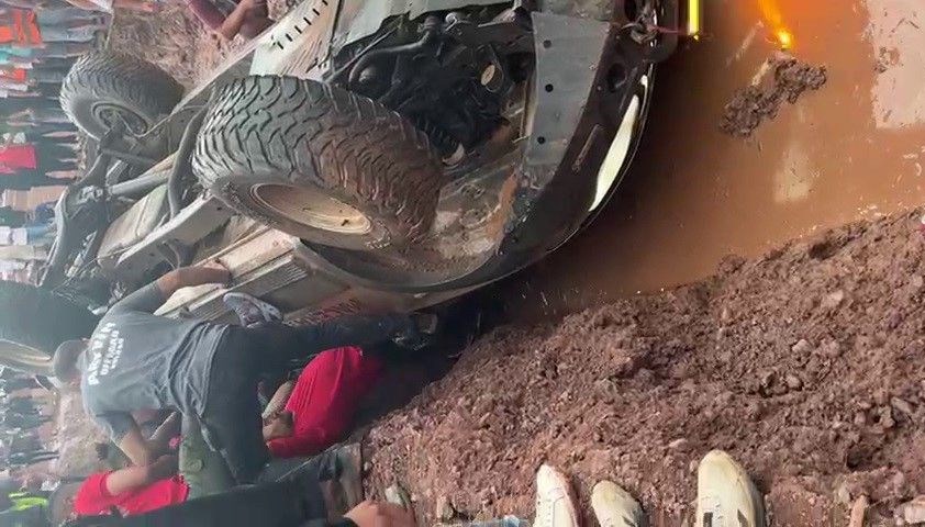 Off-road yarışında kaza