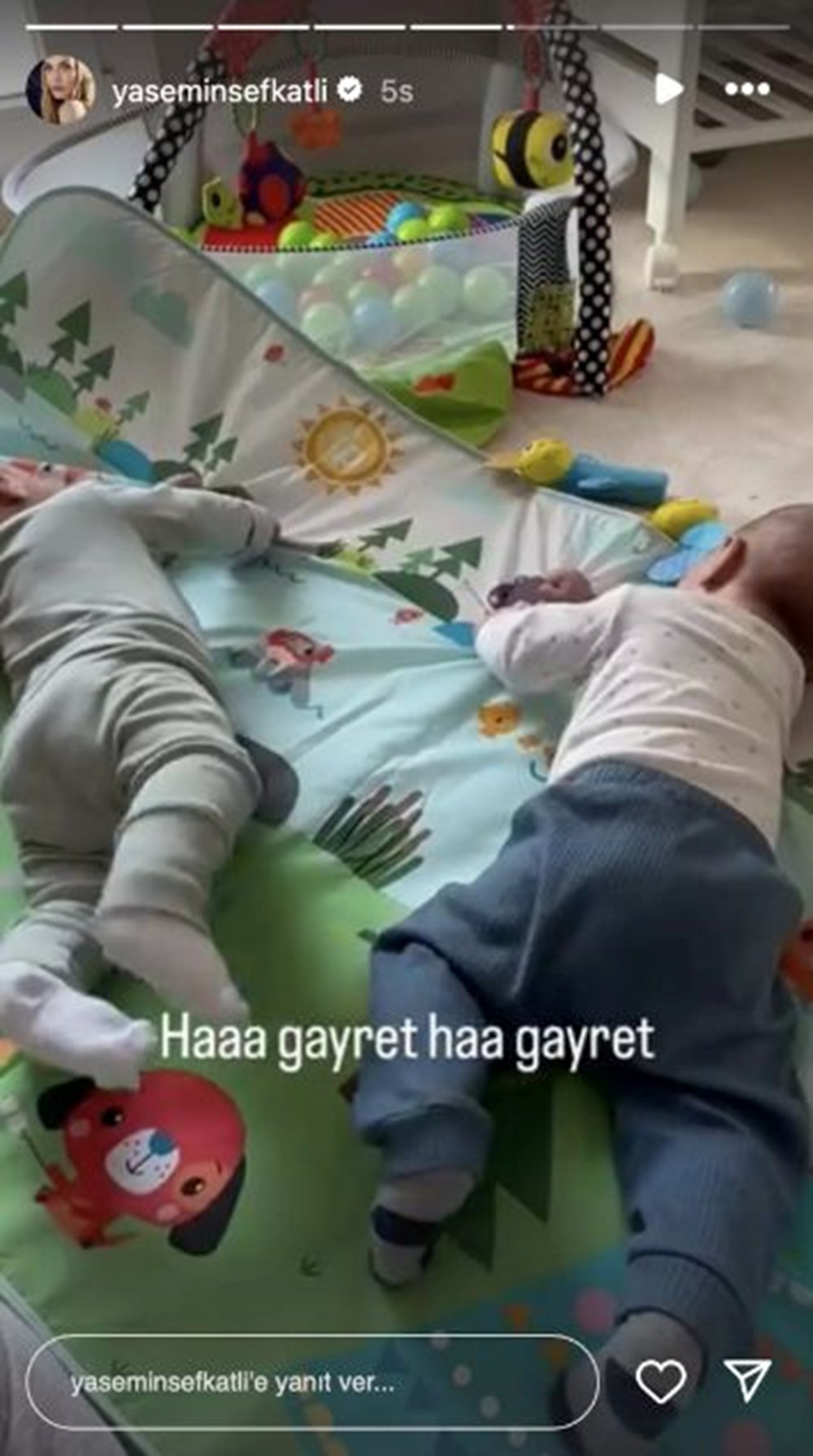 Yasemin-İdo Tatlıses çiftinden ikiz bebekleriyle yeni paylaşım - 5