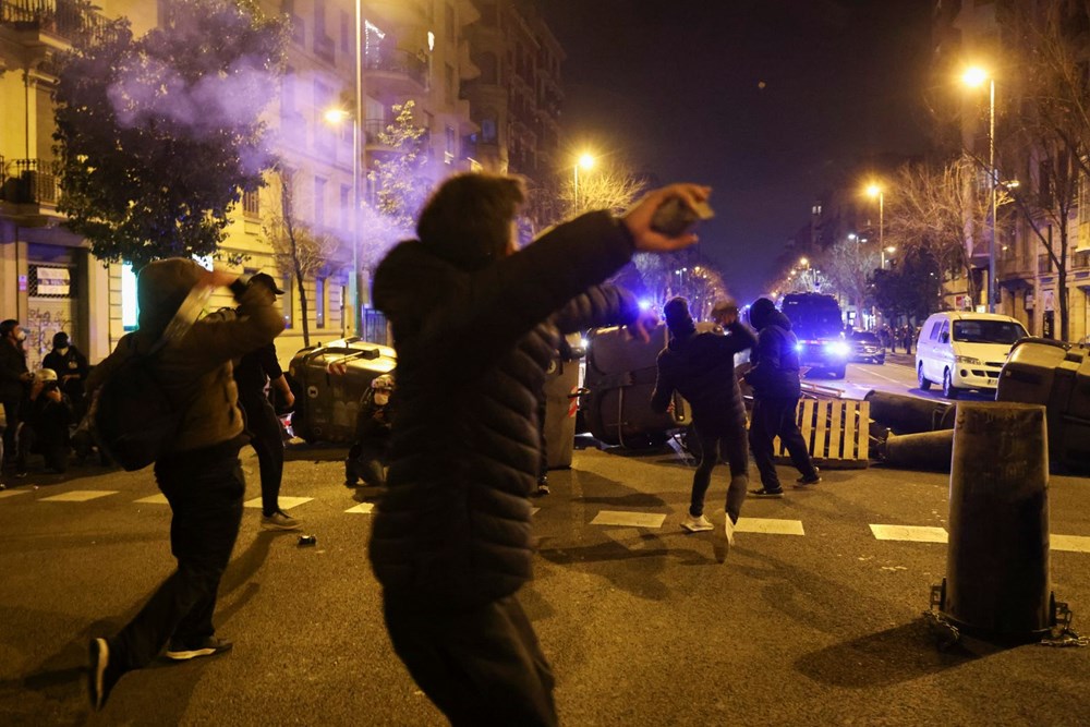 İspanya'da tutuklanan rapçi Hasel'e destek gösterileri üçüncü gününde - 6