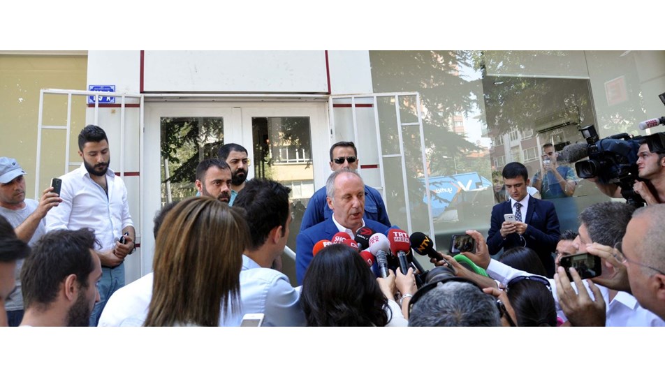 Muharrem İnce: Koltuk derdinde değilim, Türkiye derdindeyim