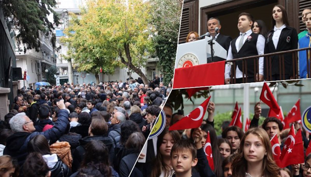 Atatürk Selanik'teki doğduğu evde anıldı: Evin bahçesi ziyaretçilerle dolup taştı Atatürk Selanik'teki doğduğu evde anıldı: Evin bahçesi ziyaretçilerle dolup taştı