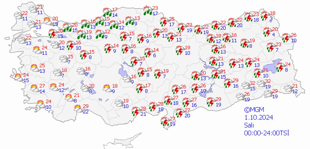 Sıcaklıklar 5-10 derece düştü: 20 il için sarı ve turuncu kodlu uyarı - 11