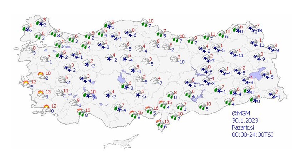 Meteoroloji'den 13 il için kar yağışı uyarısı (İstanbul, Ankara ve diğer illerde bugün hava nasıl olacak?) - 15