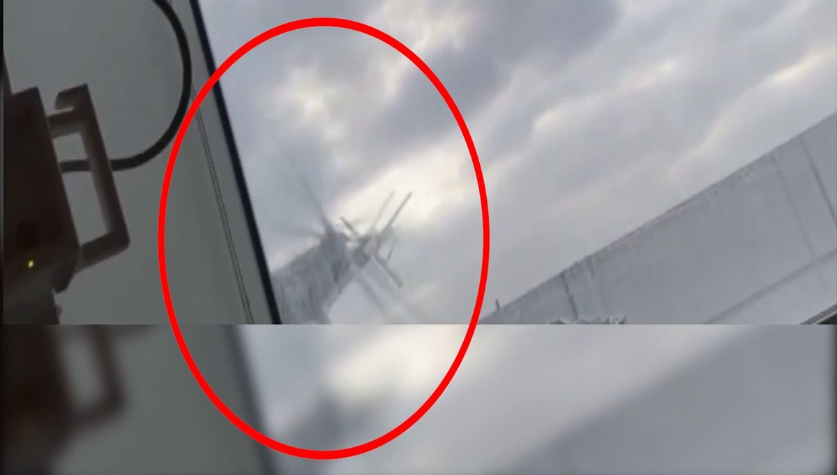 Kalp taşıyan helikopter düştü