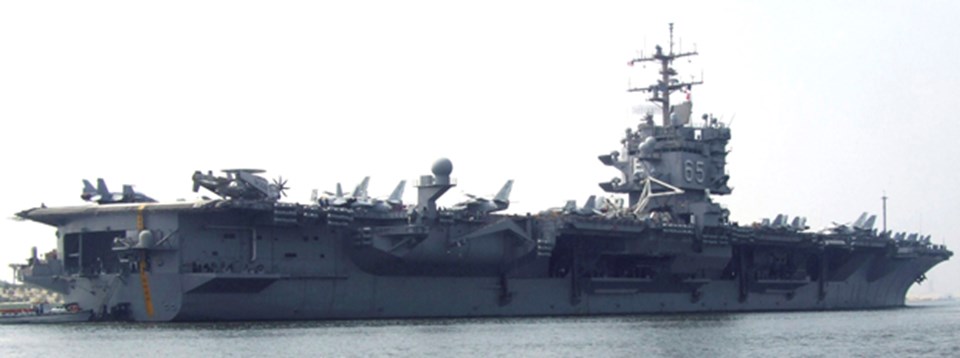 ABD'nin Akdeniz'deki gücü olan 6'ıncı filonun belkemiği USS Enterprise uçak gemisi