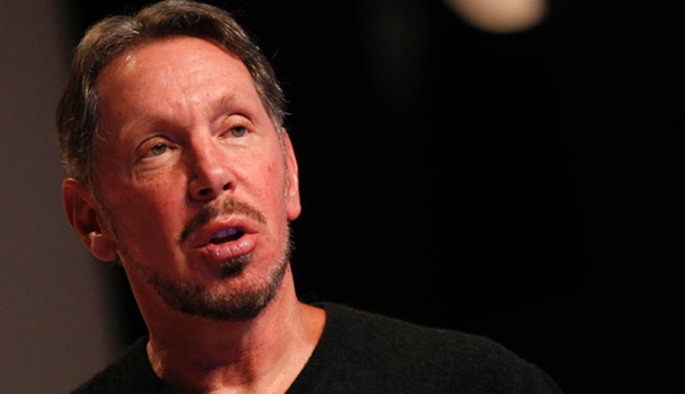 Oracle'ın sahibi Larry Ellison 41 milyar dolarlık servetiyle dünyanın en zengin 6'ıncı ismi.