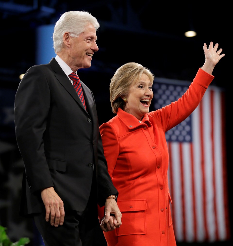 ABD Başkan adayı Hillary Clinton ve eşi Bill Clinton