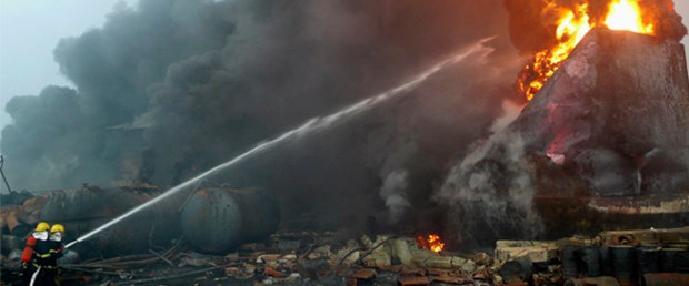 Çin'de boya fabrikasında patlama: 2 ölü