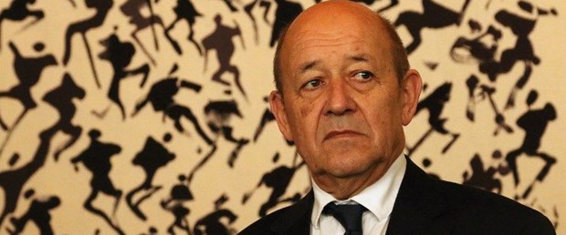 fransa le drian kuzey ırak barzani130218.jpg