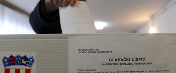 Hırvatistan'da AB referandumu