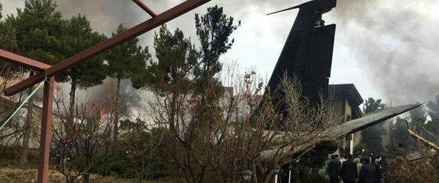 iran kargo uçağı düştü