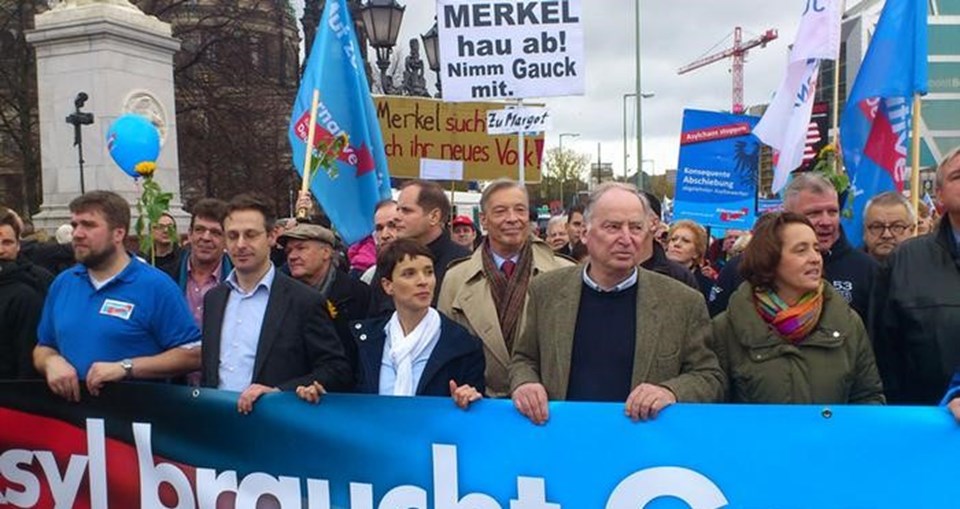 Sağ popülist AfD yükselişte