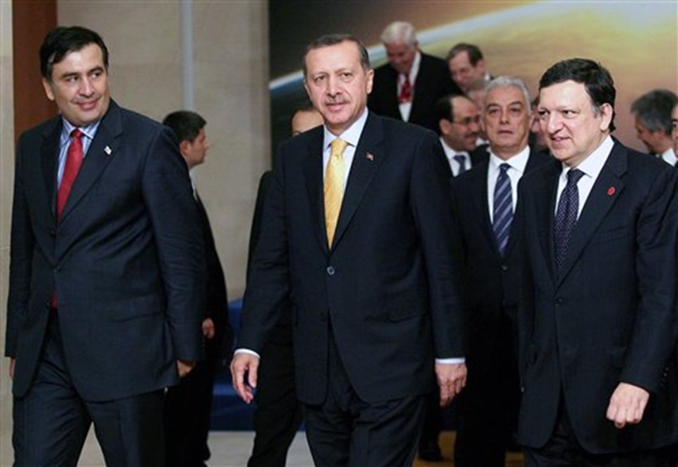 Gürcistan lideri Saakaşvili, dün Nabucco projesi çerçevesinde Ankara'daydı.