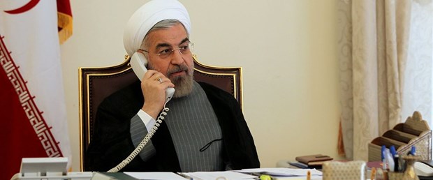 iran cumhurbaşkanı telefon esad140418.jpg