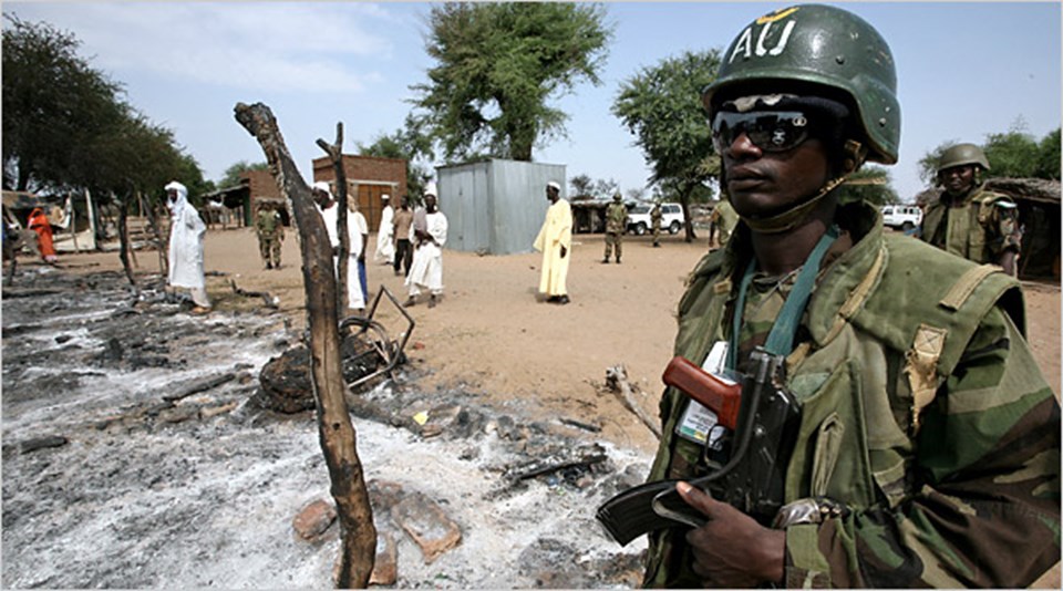 Darfur'daki Afrika Birliği askerleri