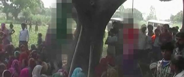 Tecavüzden sonra öldürüp ağaca astılar