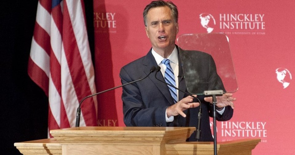 Trump'a sert eleştirilerde bulunan Romney, "Onun hayal gücü gerçek güçle buluşmamalı" dedi.