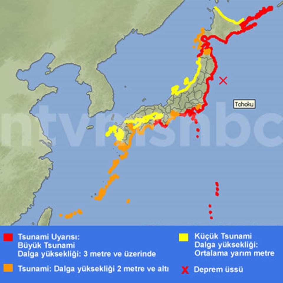 Tsunami riski altındaki Japon kıyıları