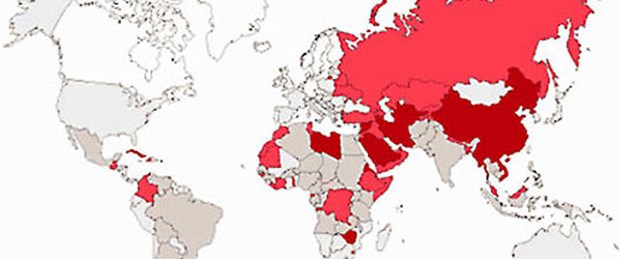 Türkiye'ye basın özgürlüğünde kötü not