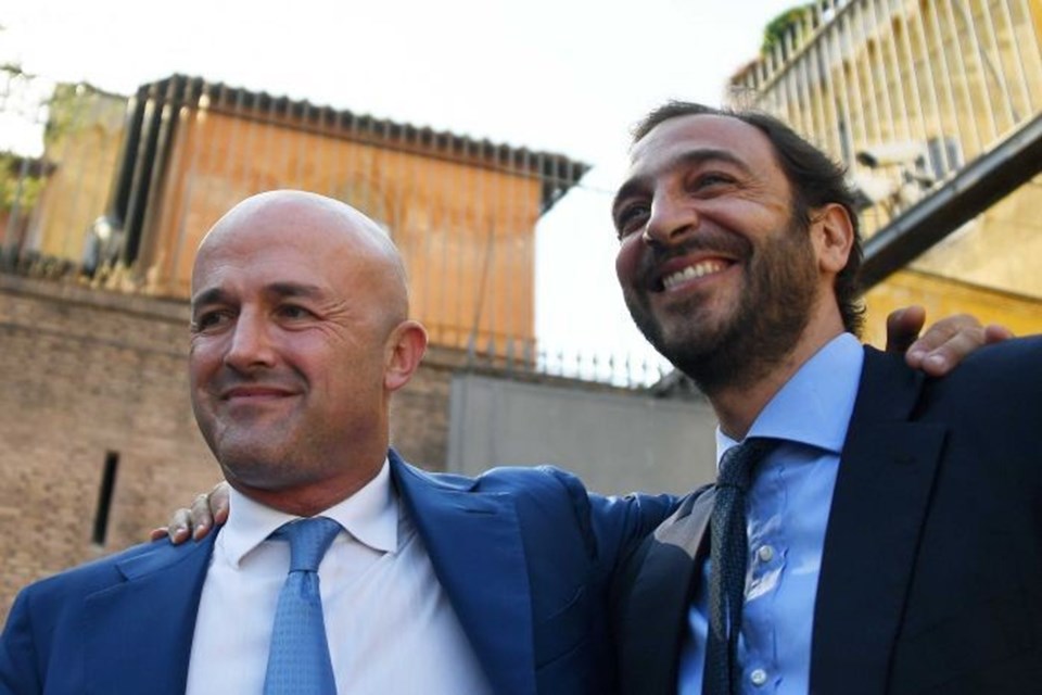 Gazeteci Gianluigi Nuzzi ve Emiliano Fittipaldi