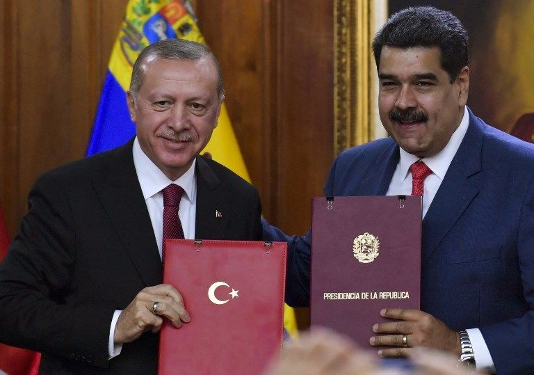 CUMHURBAŞKANI ERDOĞAN'DAN VENEZUELA MADURO'YA DESTEK TELEFONU