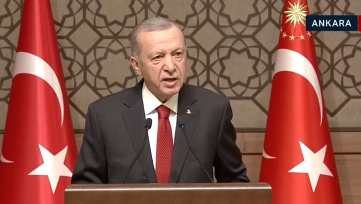 Cumhurbaşkanı Erdoğan OVP toplantısında konuşuyor Cumhurbaşkanı Erdoğan OVP toplantısında konuşuyor