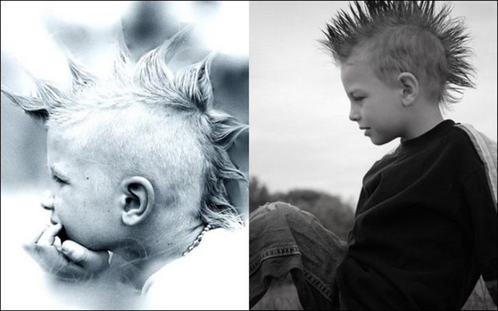 рокерские прически для детей. дети неформалы. ребенок панк. маленький панк. детская стрижка.