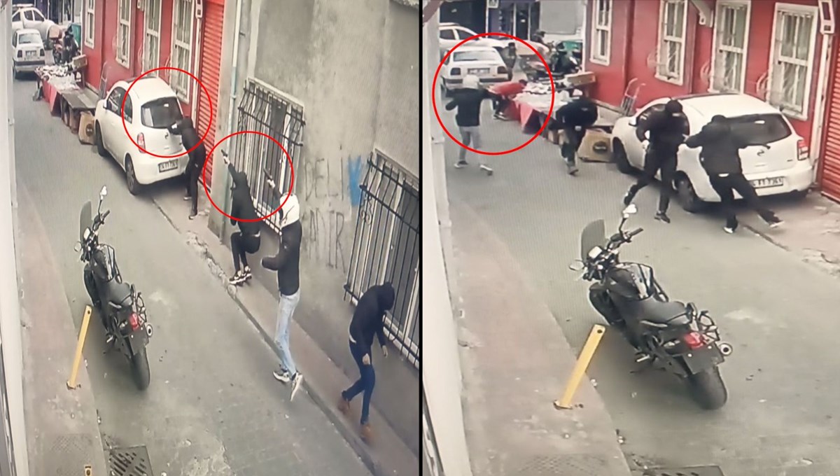 Sokak ortasında çatışma: Seyyar satıcı canını zor kurtardı