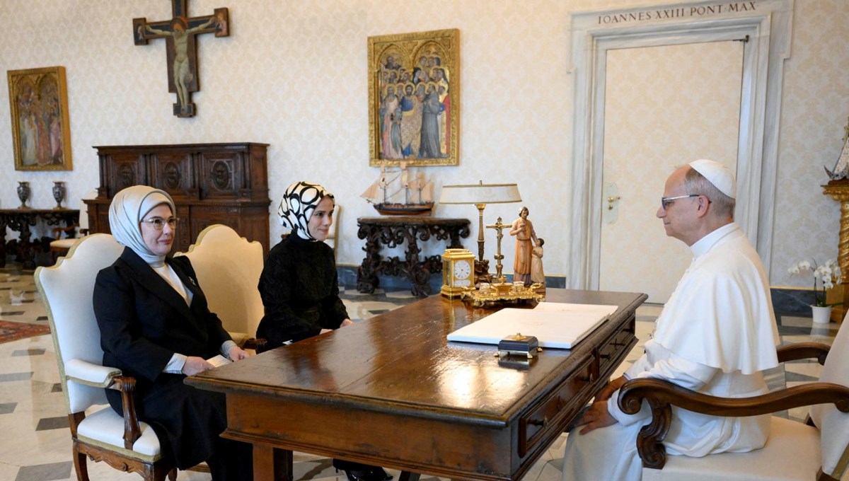 Emine Erdoğan, Papa Leo ile görüştü