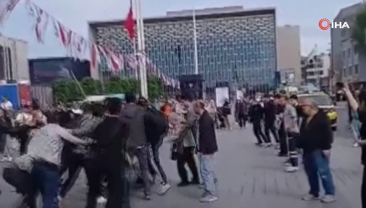 Taksim Meydanı'nı karıştıran kavga