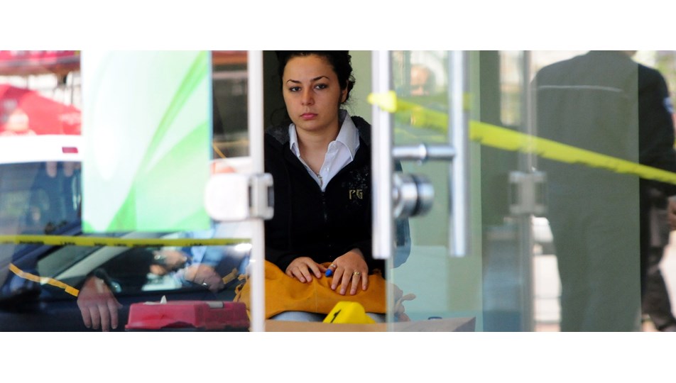 Bankada dehşet dakikaları