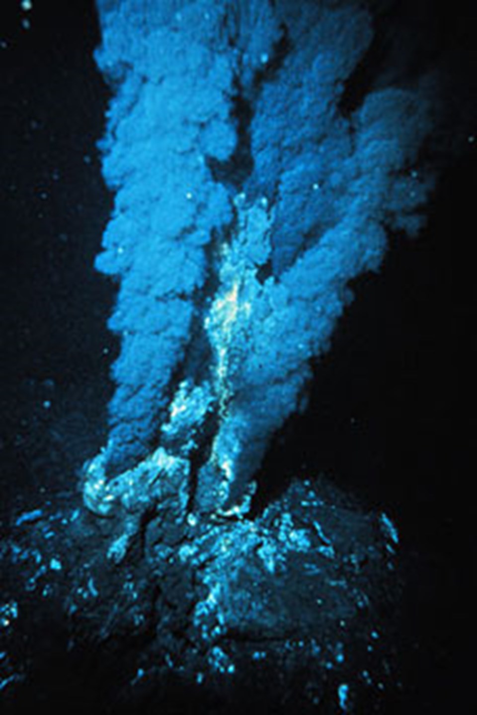 Okyanus dibinde faliyet gösteren hidrotermal bacalar