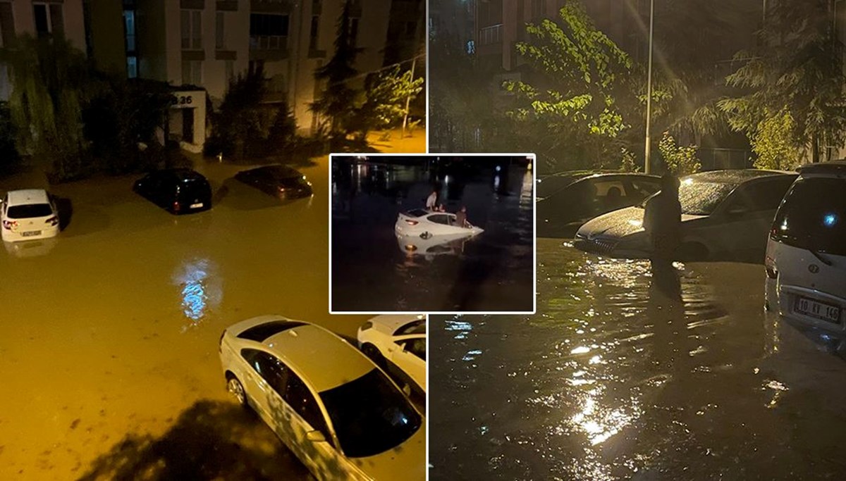 İstanbul'u sağanak vurdu: Ev ve iş yerlerini su bastı, yollar göle döndü