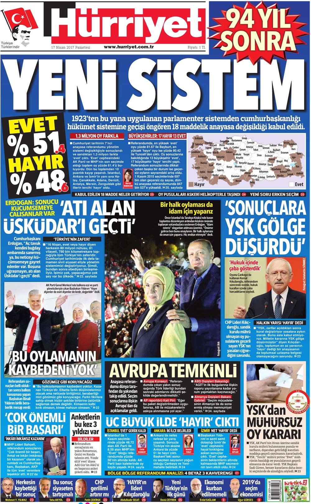 Günün gazete manşetleri 17 Nisan 2017 NTV