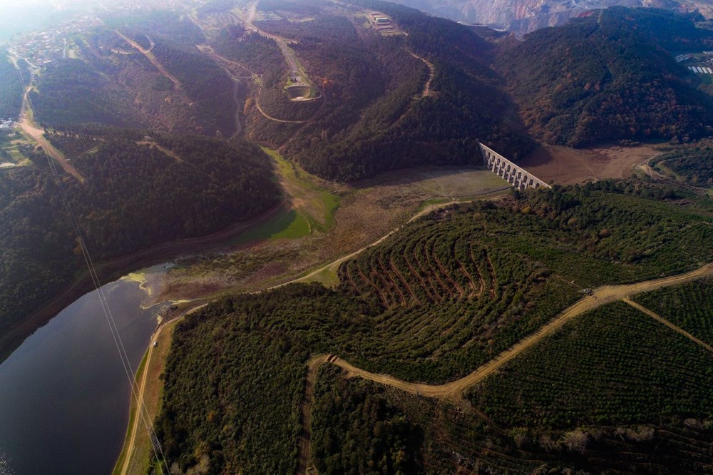 Alibeyköy Barajı korkuttu: Bazı yerlerde hiç su kalmadı - 11