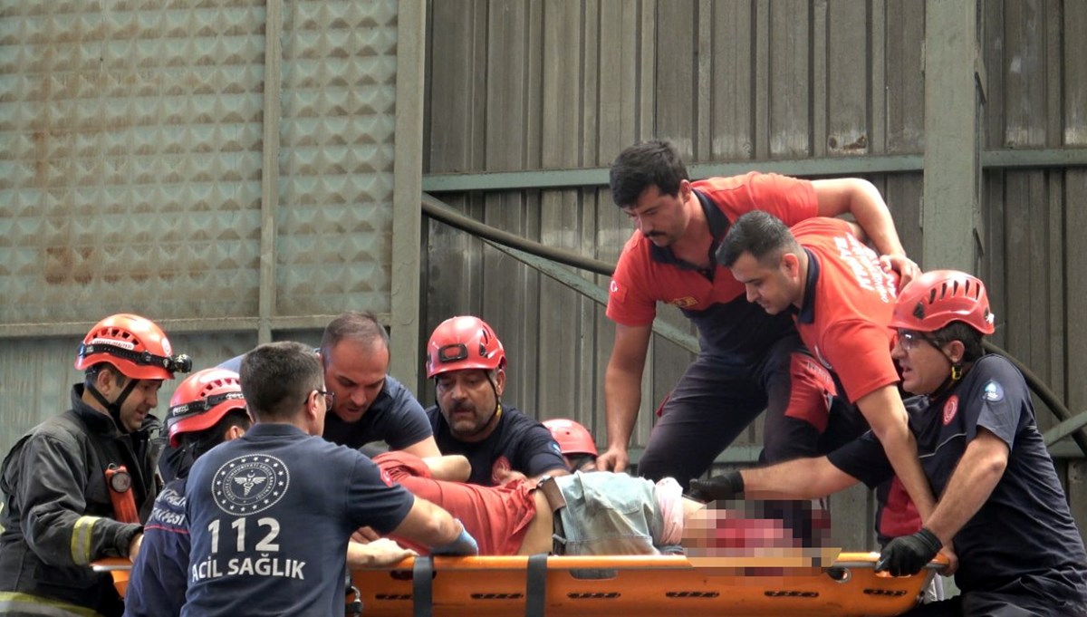 Kırım makinesine düşen işçinin bacakları koptu