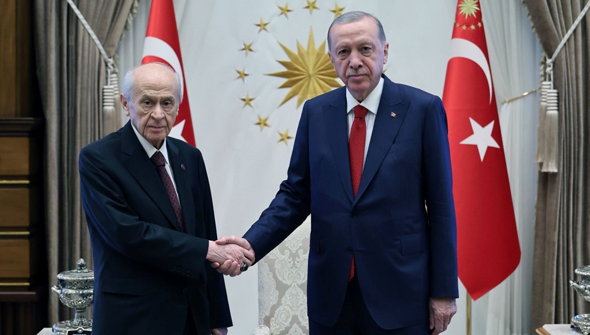 Beştepe'de Erdoğan-Bahçeli görüşmesi