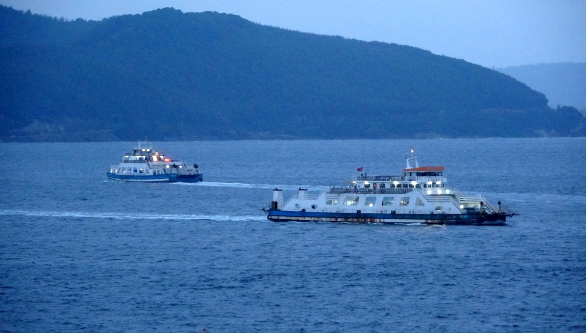 Çanakkale'de tüm feribot seferleri iptal