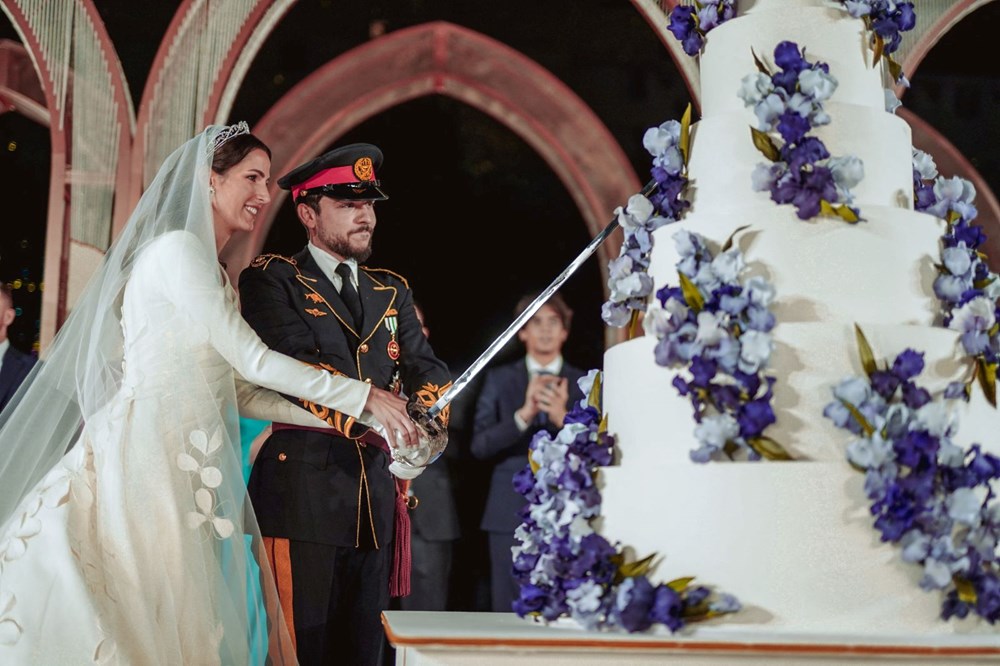 Ürdün Veliaht Prensi Hüseyin ile Suudi Arabistanlı gelin Racva Al Seyf evlendi - 5