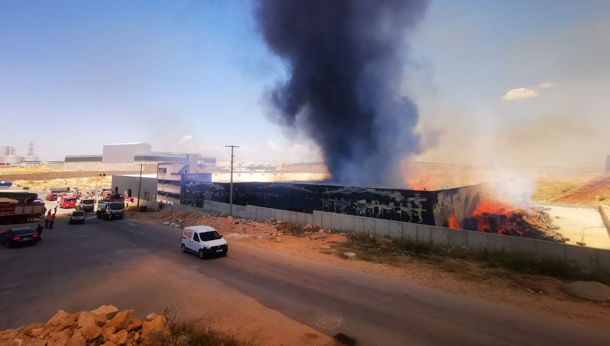 Gaziantep'te fabrika yangını