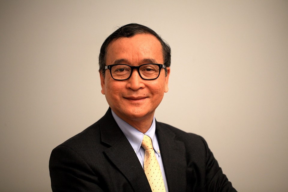 Kamboçya Ulusal Kurtuluş Partisi lideri Sam Rainsy.
