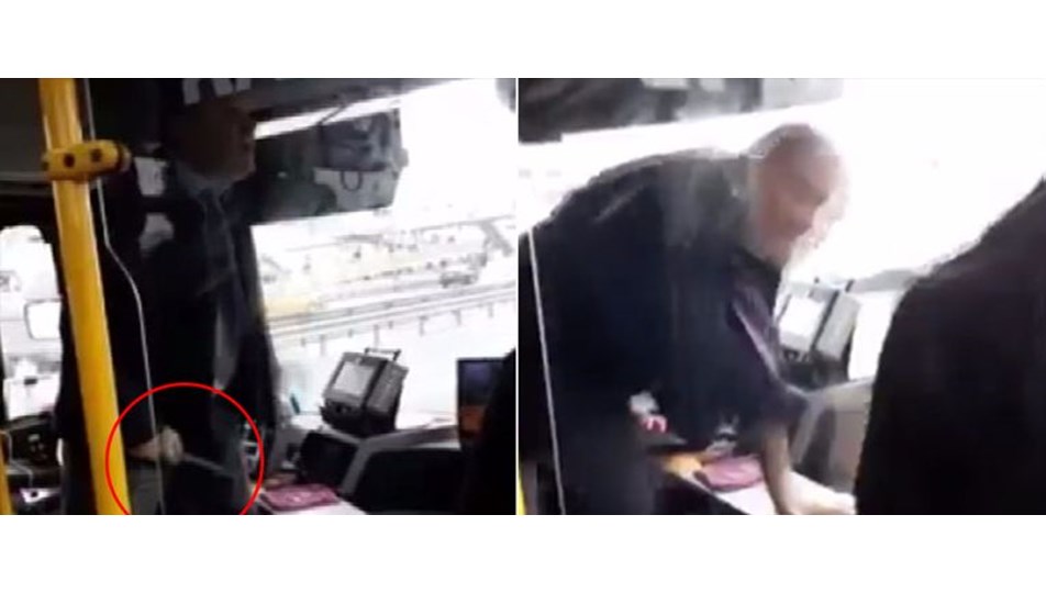 İstanbul'da yolculara bıçak çeken otobüs şoförü görevden men edildi